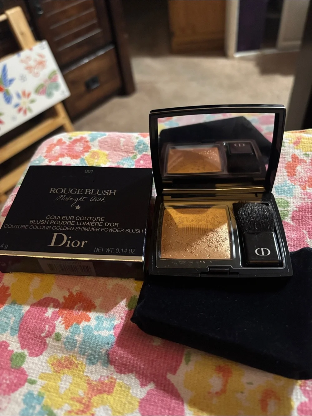 Dior Rouge Blush Golden Shimmer - Warm Gold